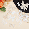 Gorgecraft 24Pcs 12 Style Milk Fiber Lace Embroidery Costume Accessories PATC-GF0001-01-5