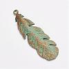 Tibetan Style Alloy Pendants PALLOY-F187-43ABG-2