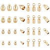 32Pcs 8 Style 201 Stainless Steel Cord Ends STAS-UN0027-12-1