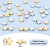 120Pcs 2 Colors Plastic Beads FIND-PH0024-70-4