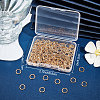 Beebeecraft 200Pcs Brass Open Jump Rings KK-BBC0004-41A-7