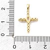 Brass Micro Pave Clear Cubic Zirconia Pendants KK-L228-01G-02-3