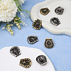 16Pcs 2 Colors Luggage Leather Belt Alloy Craft Solid Screw Rivets FIND-CP0002-64-3