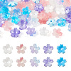 50Pcs 5 Colors Cellulose Acetate(Resin) Beads RESI-TA0001-69-1