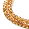 Electroplate Transparent Glass Beads Strands LS-EGLA-A035-T3mm-A17-3