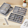 4Pcs 4 Styles MDF Covered with Velvet Jewelry Display Trays CON-UN0001-16B-2