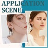 36Pcs Brass Clip-on Earring Converters Findings KK-SP0001-10S-5