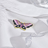 1Pc Butterfly Enamel Pins JEWB-LP0004-31A-3