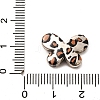 Electroplate & Spay Painted Acrylic Beads OACR-S043-05A-02-3