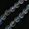 Electroplate Glass Bead Strands EGLA-E010-5x7mm-AB01-1