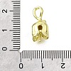 DIY Brass Peg Bails Pendants KK-V007-33G-3