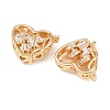 Brass Pave Clear Cubic Zirconia Multi-Strand Links KK-F906-18G-2