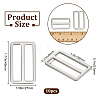 10Pcs Alloy Buckle Clasps FIND-BBC0002-42C-2