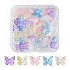 50Pcs 5 Colors Transparent Spray Painted Glass Charms GLAA-FS0001-05-1