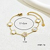 201 Stainless Steel Cable Chain Bracelets with Lobster Claw Clasp CK5419-1-3