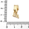 Brass Micro Pave Cubic Zirconia Tube Bails KK-P289-08G-3