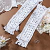 Polyester Lady Tulle Lace Oversleeve Gloves AJEW-WH0596-073A-4