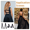 6 Sets 6 Style Nylon Womens Low Back Bra Converter DIY-FH0006-51-6