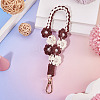 Hand-woven Flower Pendant Decorations KEYC-TAC0009-02KCG-08-4