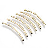 Brass Curved Tube Beads KK-R112-033C-NF-1