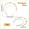 Alloy Hair Bands OHAR-WH20005-31-2