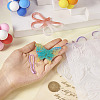 DIY Butterfly Pendant Keychain Making Kits DIY-TA0004-50-15