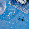 100Pcs 304 Stainless Steel Earring Hooks STAS-UN0036-31-2