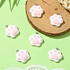 6Pcs Opaque Resin Pendants RESI-YW0003-45E-1