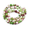 Natural Dyed Persian Jade Gemstone Bead Strands G-R271-6mm-XP03-2