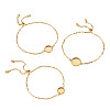 3Pcs 3 Styles 304 Stainless Steel Cable Chain Slider Bracelet Making BJEW-TADJ00002-1