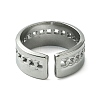 304 Stainless Steel Open Cuff Ring RJEW-L110-006P-3