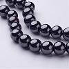 Non-Magnetic Synthetic Hematite Round Beads Strands X-G-H1624-10mm-1-1