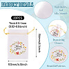 Flower Thank You Polyester Satin Storage Drawstring Bags ABAG-TAC0005-09B-5