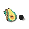 Avocado with Word Never Mind Enamel Pins JEWB-S037-04EB-3