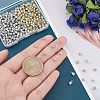 200Pcs 2 Colors Brass Setting with Middle East Rhinestone Pendants RB-FH0001-06-3