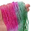 Transparent Painted Glass Beads Strands LS-DGLA-A034-T2mm-A03-2