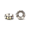 Brass Rhinestone Spacer Beads RB-A020-9mm-28P-3