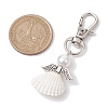 Angel Spiral Shell Pendant Decooration HJEW-JM01964-01-3