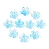 Baking Paint Transparent Glass Bead Caps DGLA-N014-06A-03-1