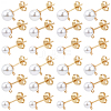 304 Stainless Steel Stud Earring Findings EJEW-SP0001-17M-1
