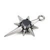 316 Surgical Stainless Steel Micro Pave Cubic Zirconia Pendants LS-STAS-G349-01AS-01-2