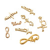 Tibetan Style Alloy Infinity Connectors & Heart Beat Shapes  Links & Word Love Pendants  PALLOY-TA0001-93G-RS-4