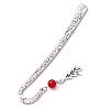 Christmas Theme Alloy Hook Bookmarks AJEW-JK00335-5