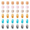 60Pcs 6 Colors Opaque Acrylic Beads OACR-TA0004-96-1