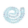 Electroplate Transparent Glass Beads Strands LS-EGLA-Q136-01A-08-2