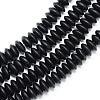 Synthetic Black Stone Beads Spacer Strands X-G-R359-4x8-02-1
