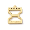Rack Plating Brass Micro Pave Cubic Zirconia Pendant KK-H449-76G-15-3