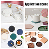 CHGCRAFT 8Pcs 4 Colors Imitation Leather Cup Mats AJEW-CA0001-43A-6
