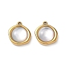Natural Freshwater Shell Pendants STAS-G397-01G-01-1