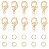 Brass Lobster Claw Clasps KK-BBC0024-54G-1